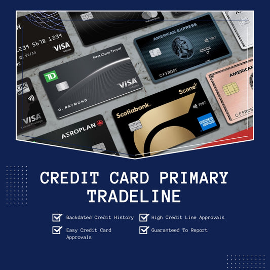 $20,000 Credit Card Primary Tradeline